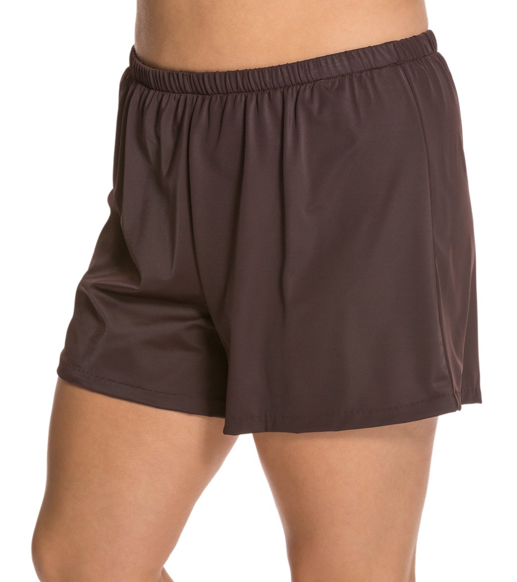 Maxine Plus Size Solid Swim Short