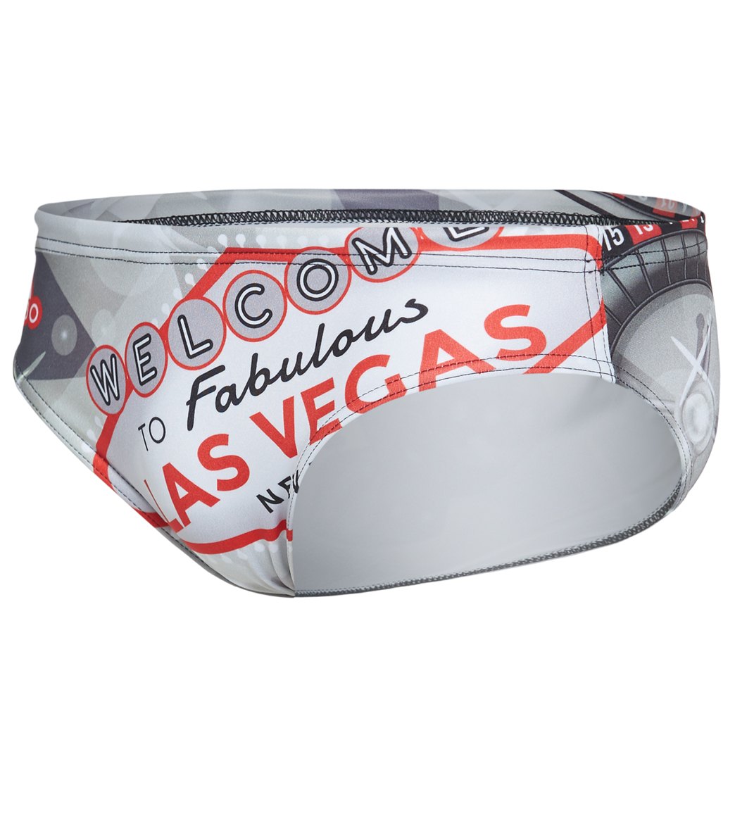 Turbo Men's Fabulous Las Vegas Water Polo Brief Gray