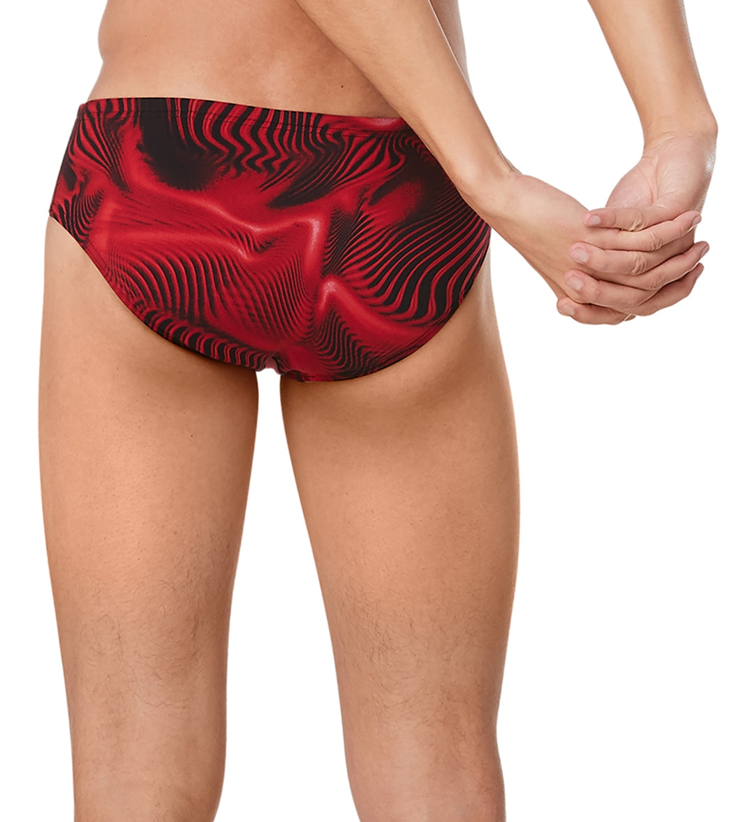 Speedo Men's Fusion Vibe Brief Swimsuit Speedo Red