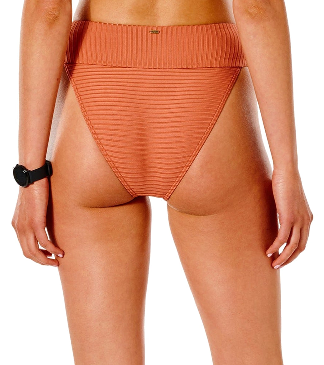 Rip Curl Women's Premium Surf Hi Waist Bikini Bottom Rhubarb