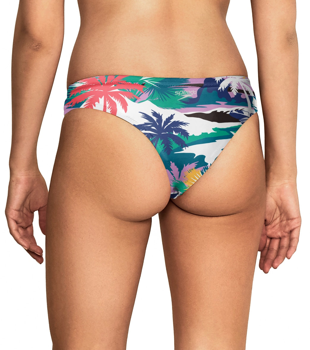 Speedo Vibe Women's Printed Cheeky Hipster Bikini Bottom