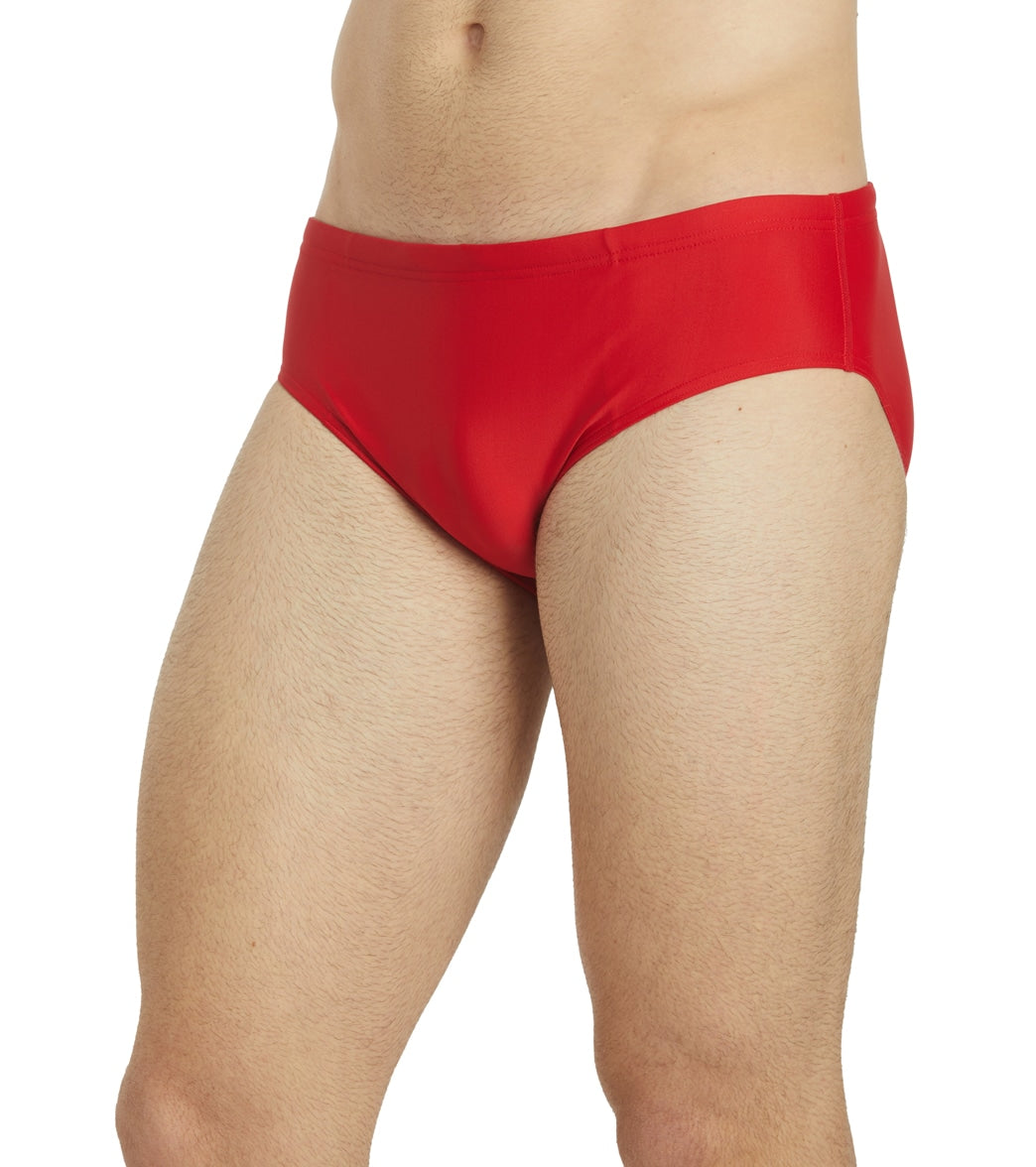 iSwim Essential Solid Brief Swimsuit (22-40) Red