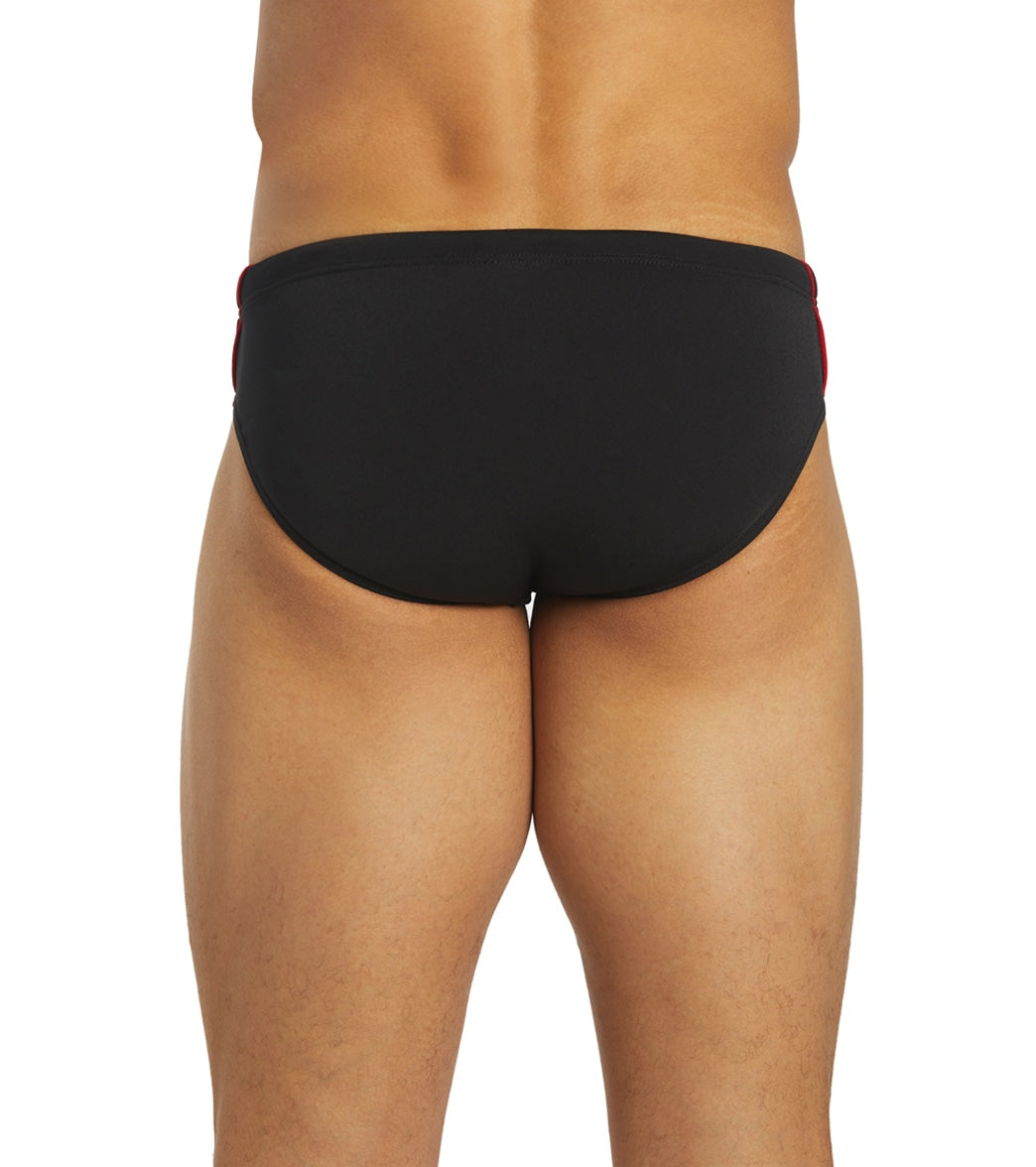 Sporti HydroLast Splice Brief Swimsuit (22-40) Black/Red