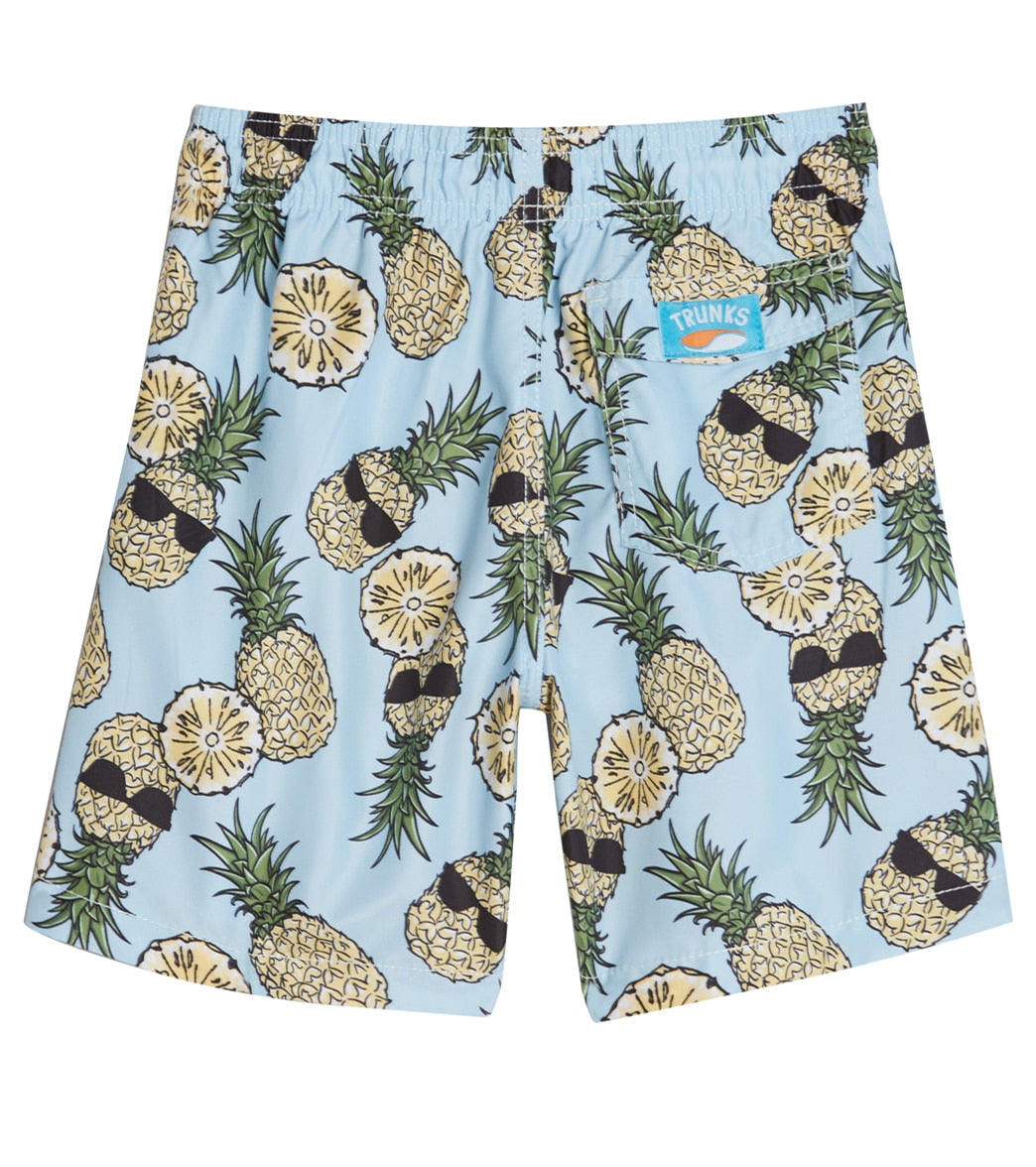 Trunks Surf & Swim Co. Boys' Pineapple Sunglasses 2-Pack Swim Trunks (Big Kid) Frost Blue