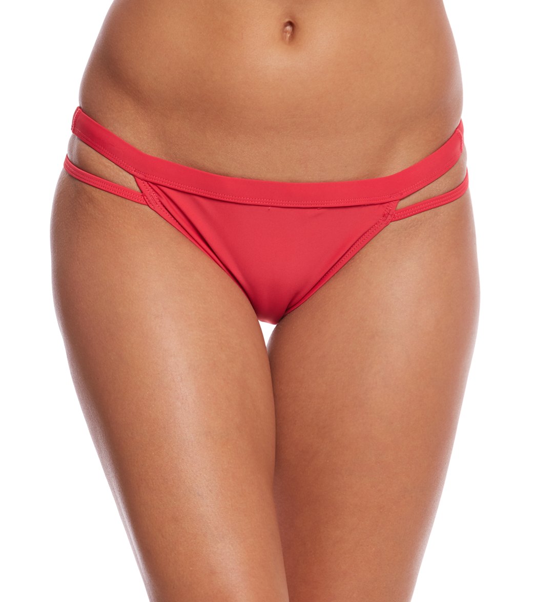 Sporti Solid Cheeky Bikini Swim Bottom