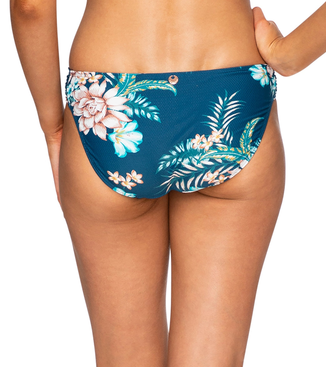 Azura Women's Azura Mexicali Gathered Side Bikini Bottom