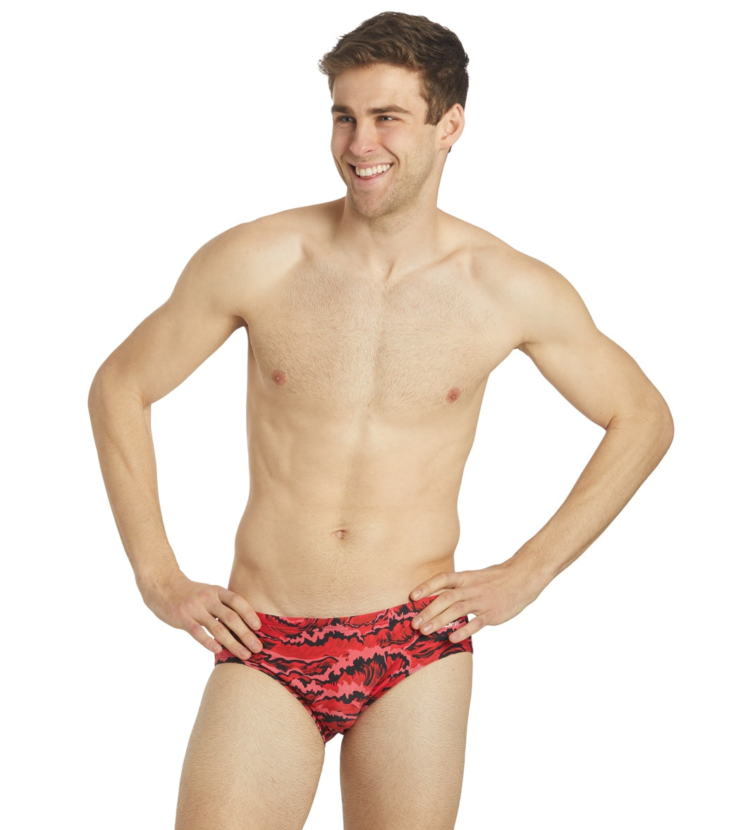 Sporti New Waves Brief Swimsuit (22-40) Red