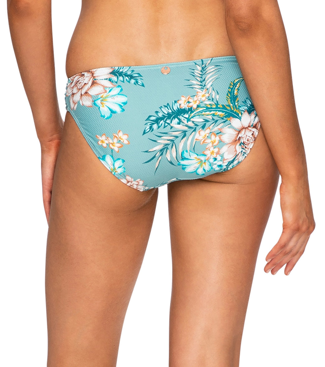 Azura Women's Azura Mexicali Gathered Side Bikini Bottom