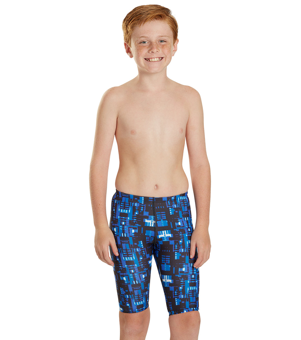 iSwim Varsity Blur Jammer Swimsuit Youth (22-28) Blue