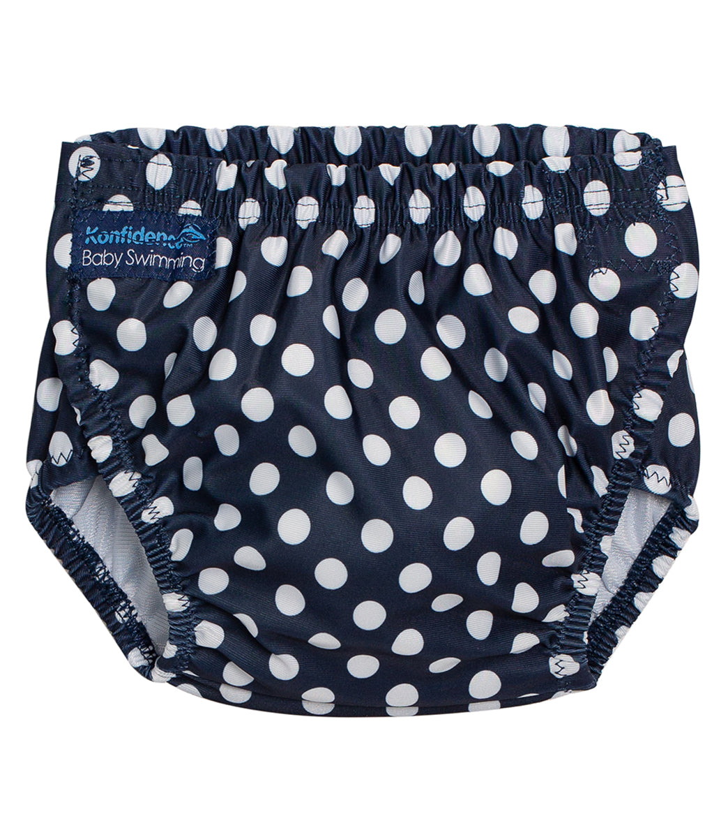 Konfidence Designer Adjustable Swim Diaper (Baby, Toddler) Polka Dot