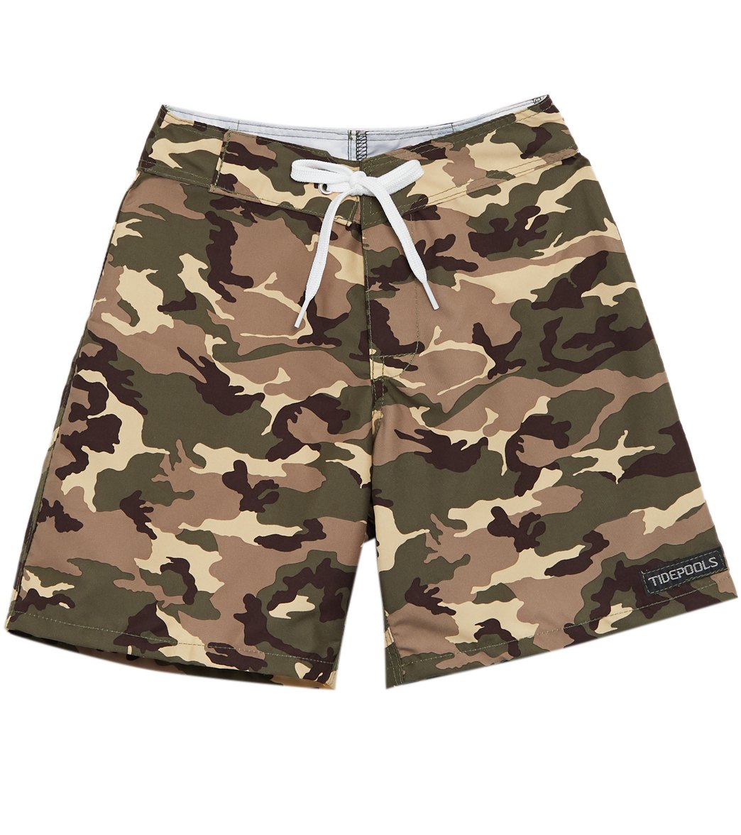 Tidepools Boys' Camouflage Surf Trunks (Toddler, Little Kid, Big Kid)