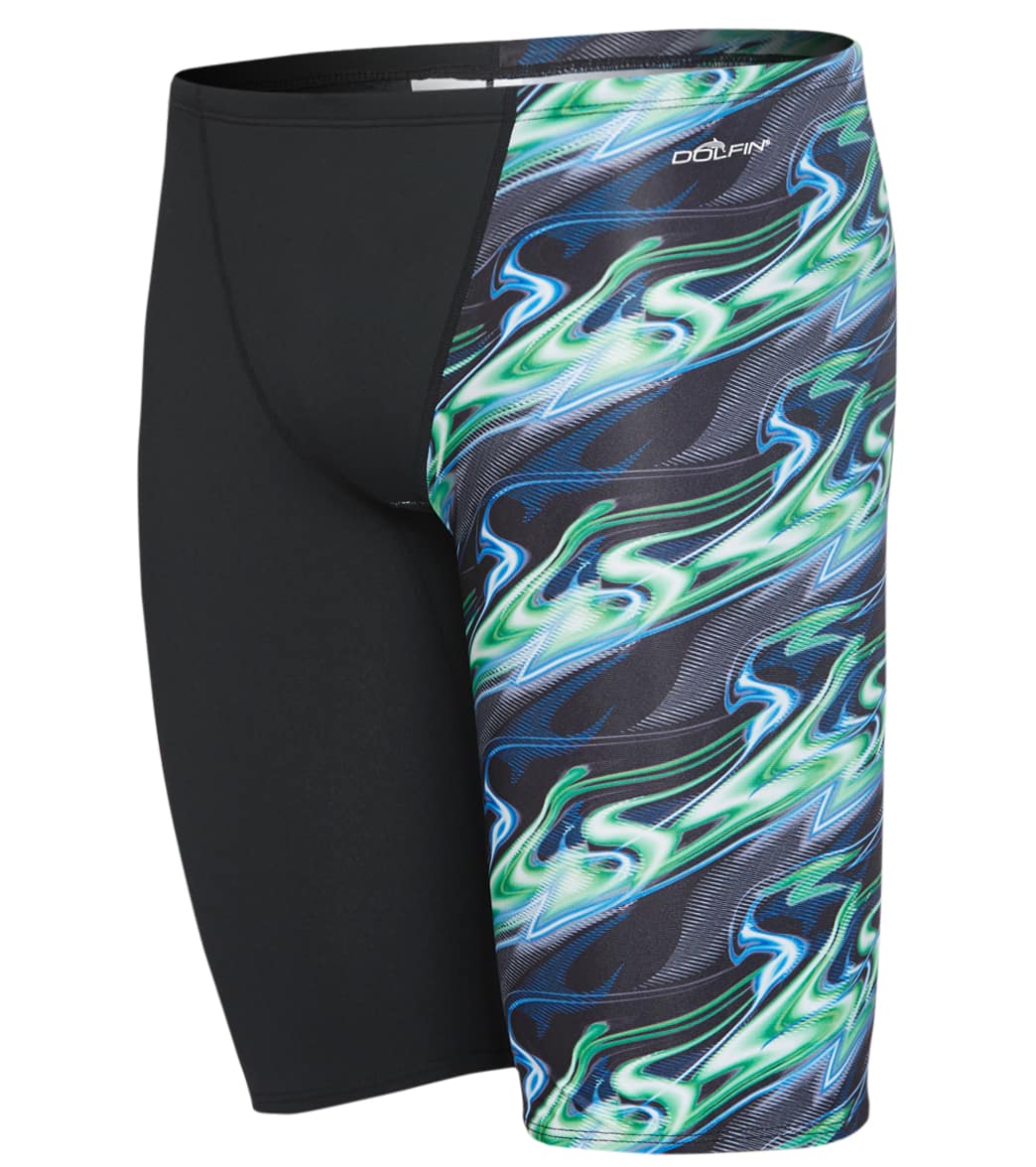 Dolfin Reliance Men's Inferno Team Print Spliced Jammer Swimsuit