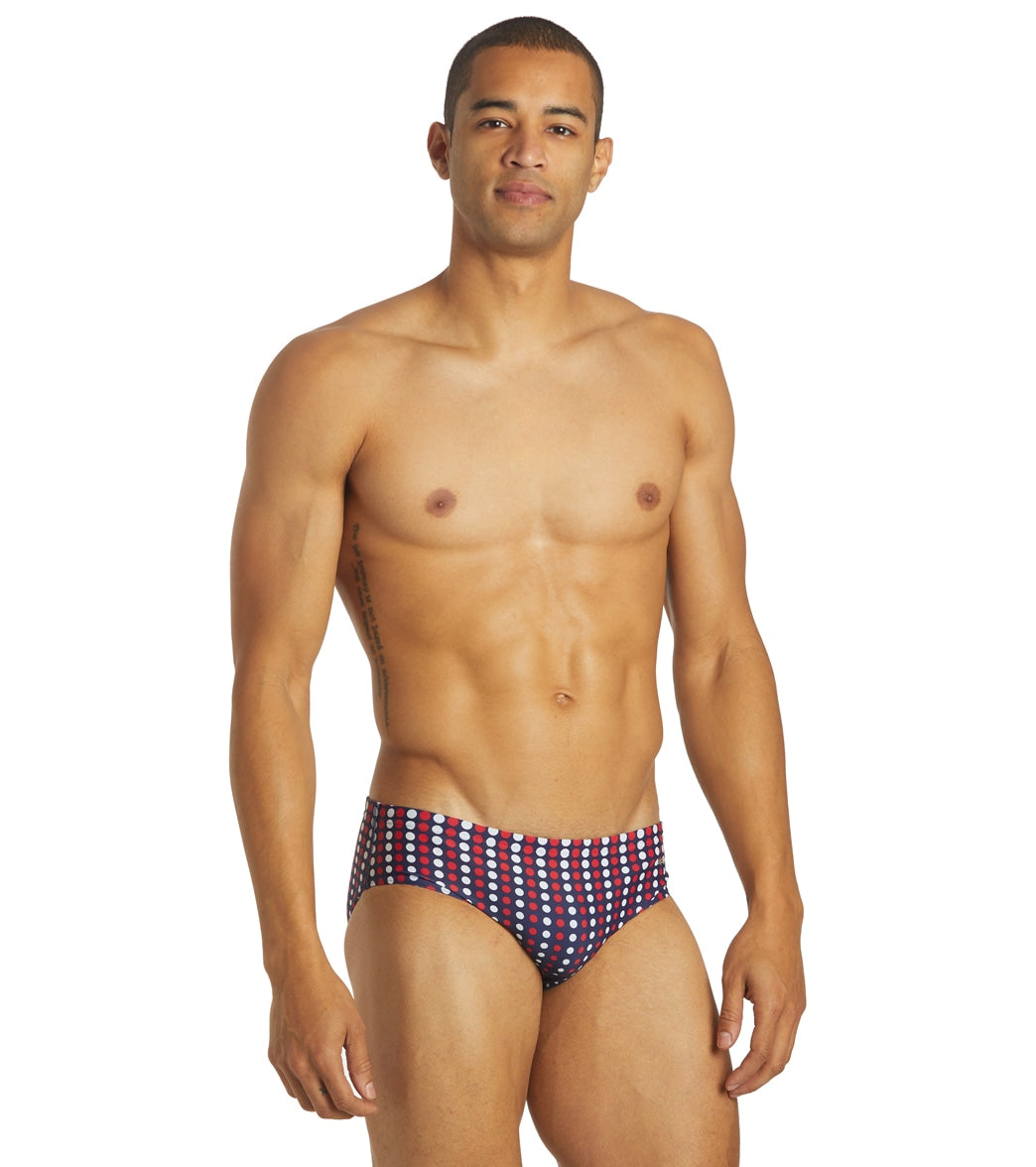 Sporti Molecule USA Brief Swimsuit (22-44) Red/White/Blue