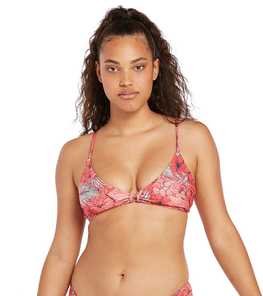 Volcom Women's Sea U Soon Vneck Bikini Top