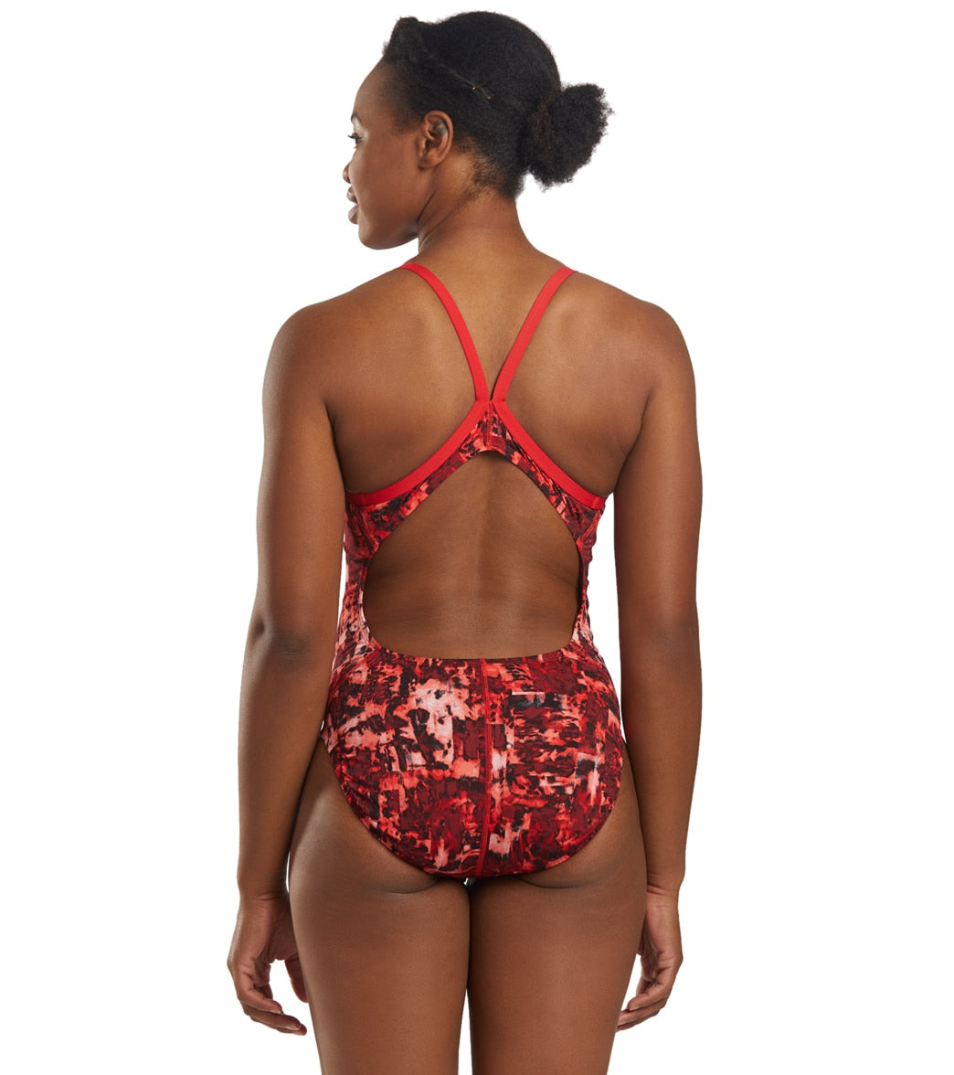 Nike Women's HydraStrong Fire Racerback One Piece Swimsuit