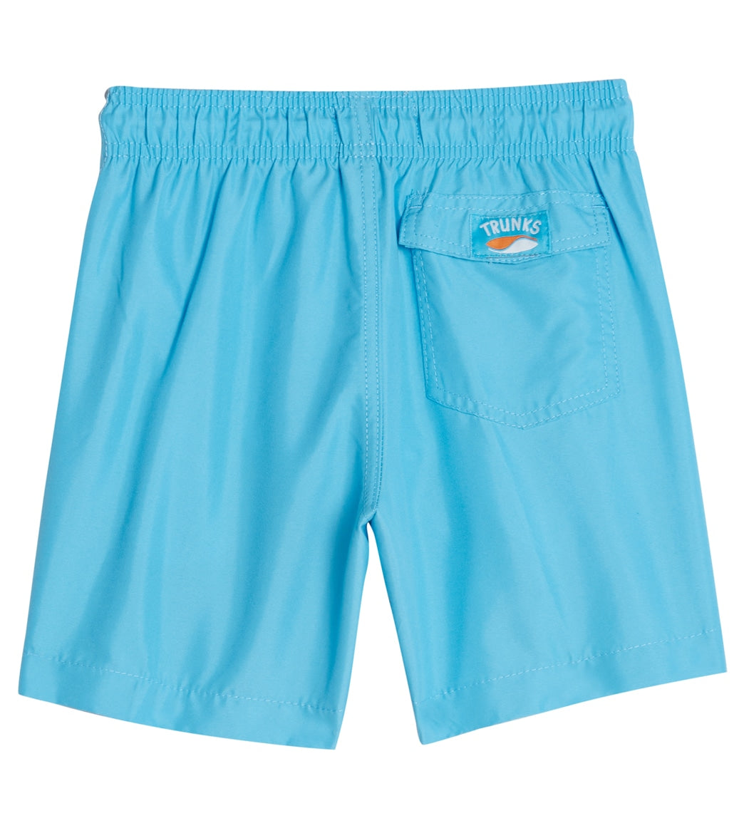 Trunks Surf & Swim Co. Boys' Shark 2-Pack Swim Trunks (Big Kid) Space Blue