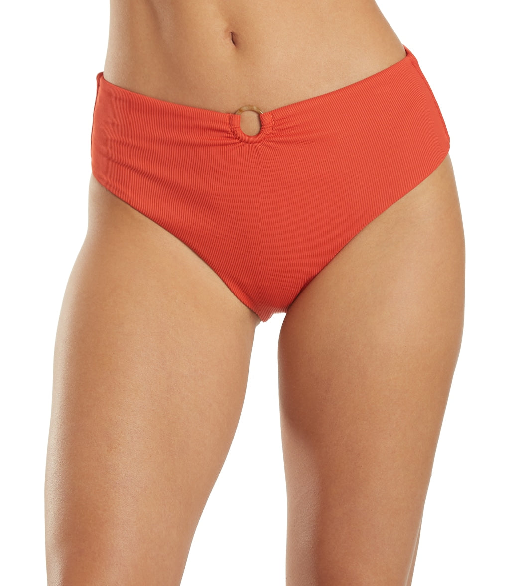 Quintsoul Women's Malibu High Rise Bikini Bottom Orange