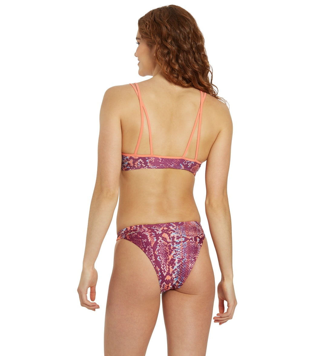 Sporti x Gretchen Walsh Desert Python Tracy Double Strap Bikini Bottom Desert Python