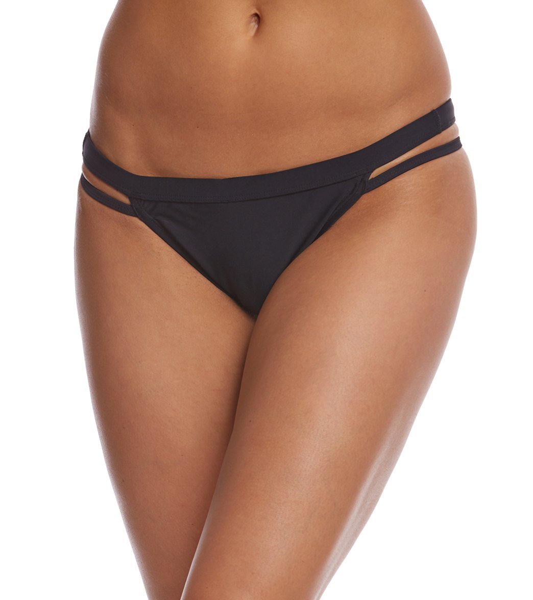 Sporti Solid Cheeky Bikini Swim Bottom