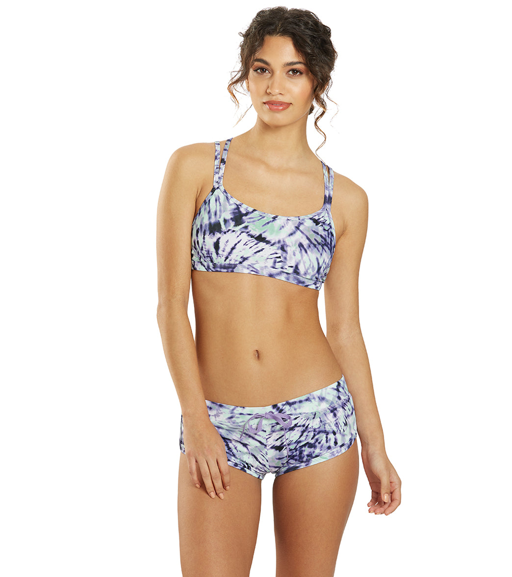 Sporti Active Moonlight Tie Dye Cheeky Boyshort Swim Bottom