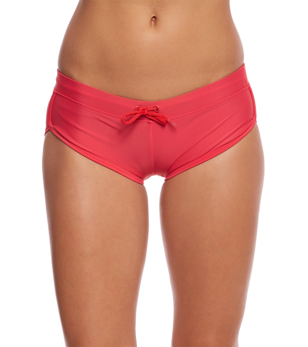 Sporti Active Cheeky Boyshort Swim Bottom Rouge