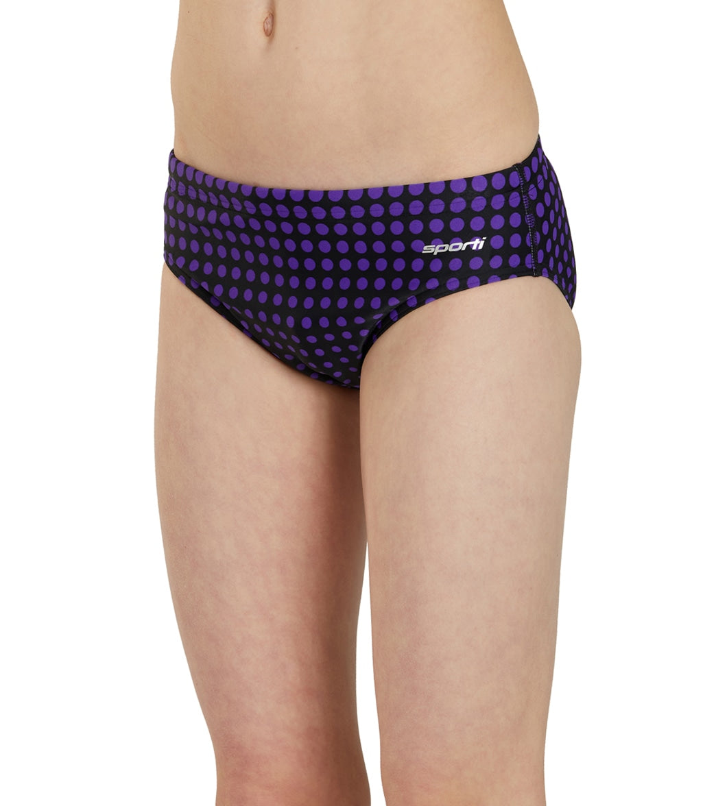 Sporti Molecule Brief Swimsuit Youth (22 - 28) Purple/Black