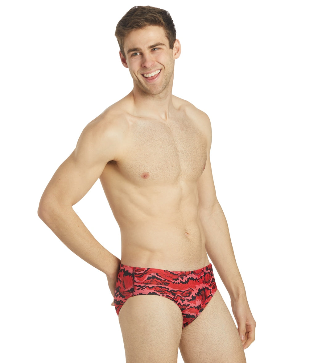 Sporti New Waves Brief Swimsuit (22-40) Red