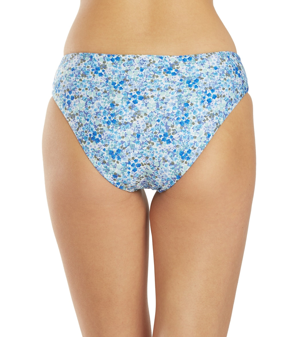 Splendid Women's Flora Retro Bikini Bottom Blu