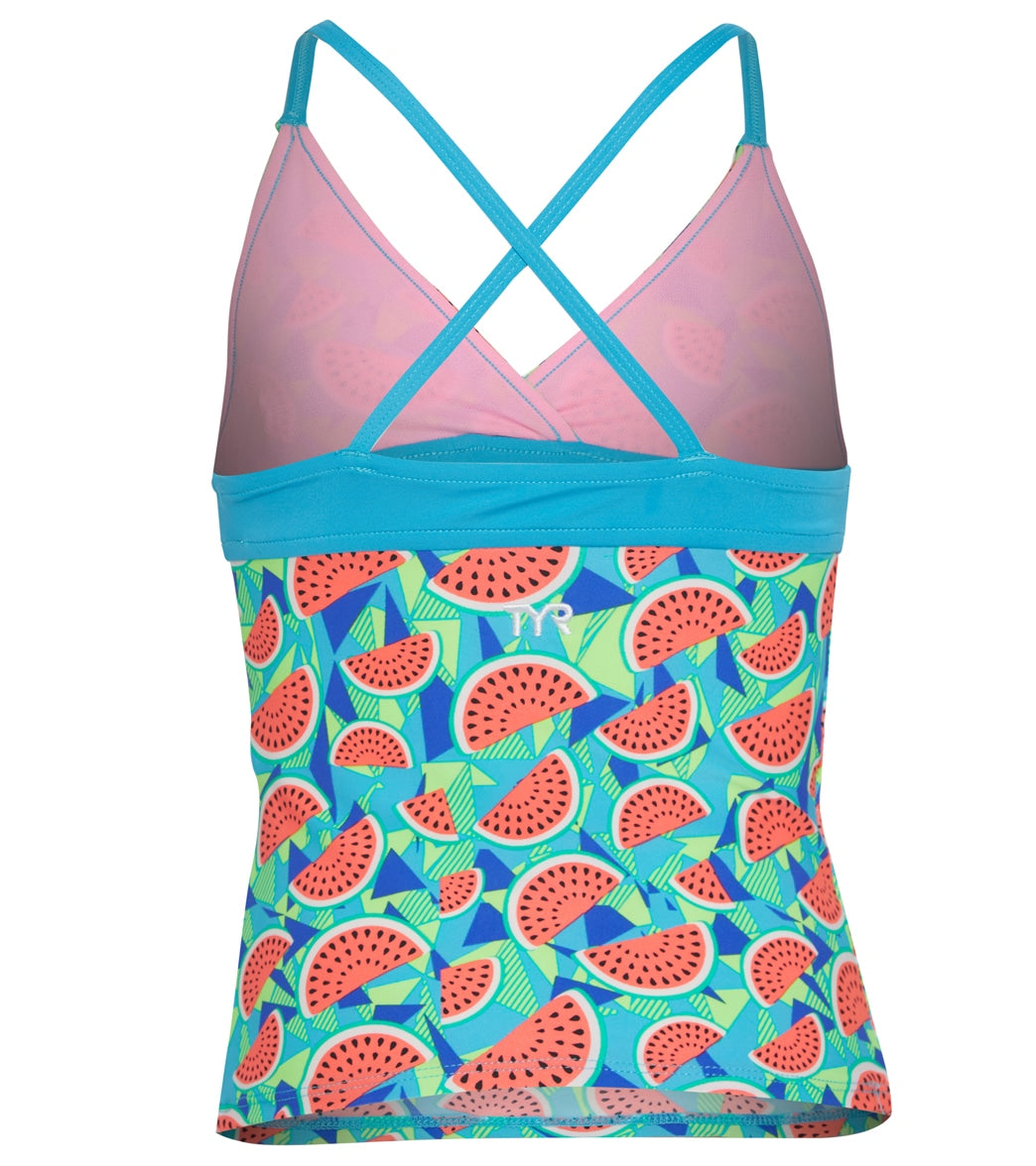 TYR Girls' Tutti Frutti Claire Tankini Top (Little Kid, Big Kid)