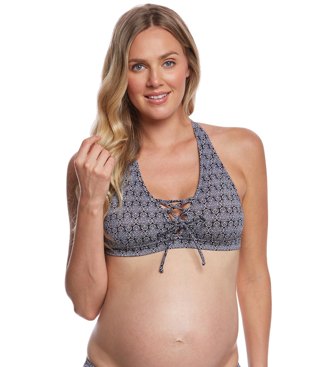 Prego Swimwear Maternity Daisy Dot Skirted Bikini Set