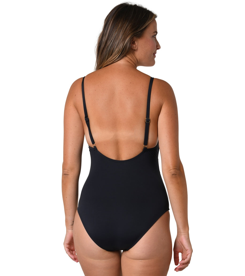 Jantzen Women's Solid Mio Mia! One Piece Swimsuit