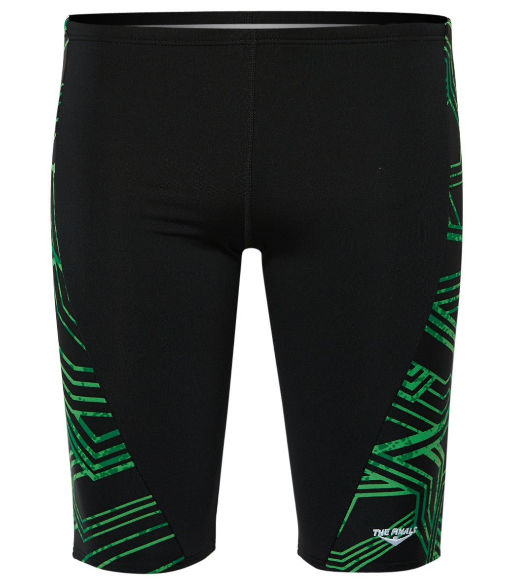 The Finals Men's Maize Glide Splice Jammer Swimsuit Green