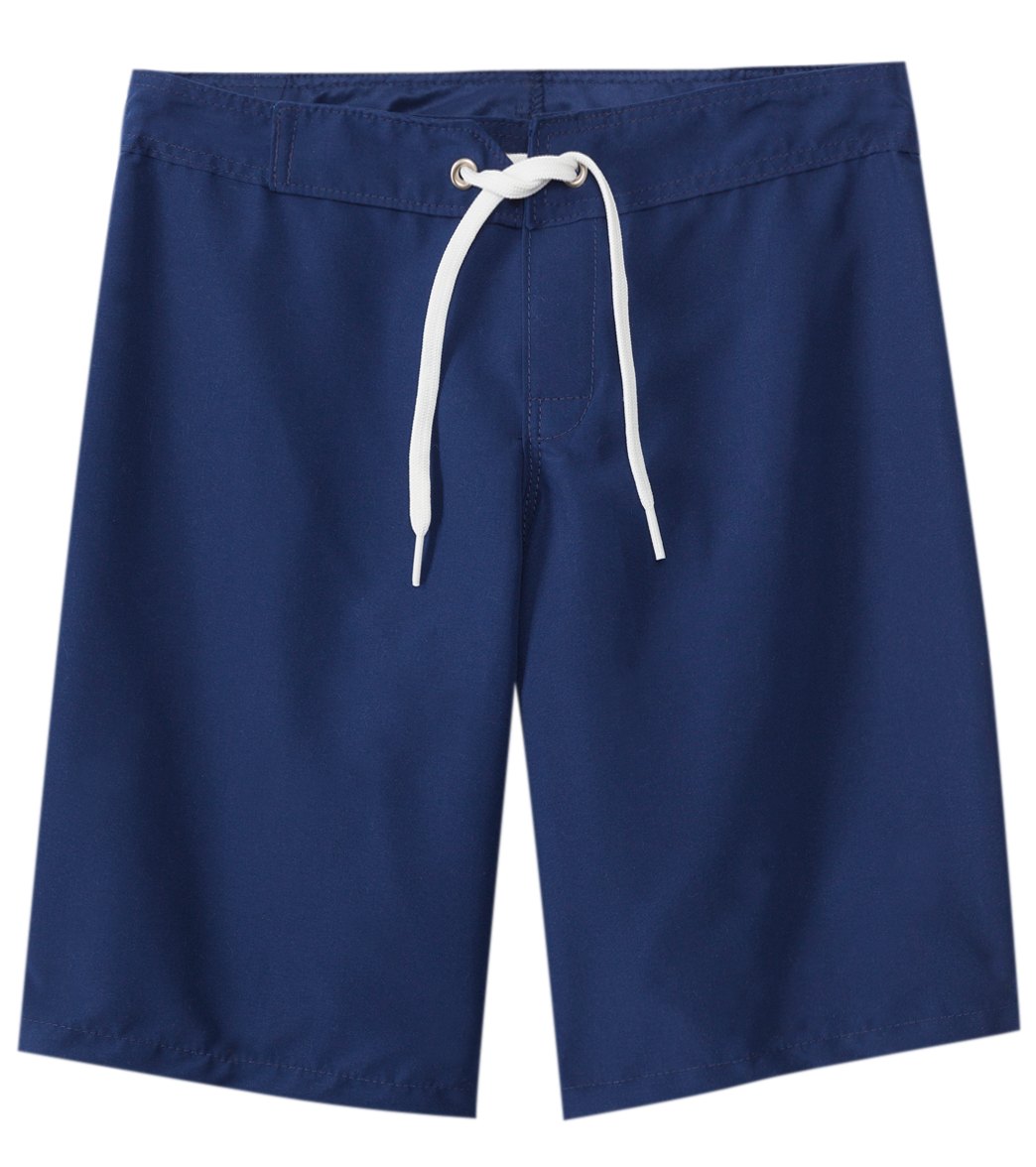 Tidepools Girls' Solid Long Boardshorts (Big Kid) Navy