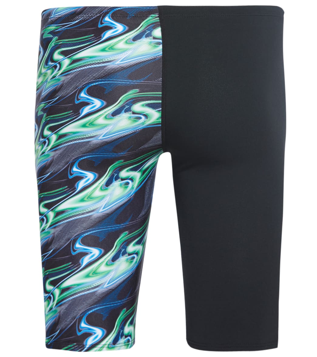 Dolfin Reliance Men's Inferno Team Print Spliced Jammer Swimsuit