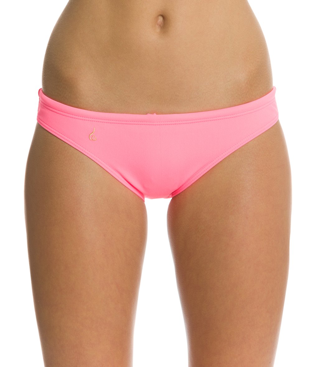 Lo Swim Original Training Bikini Swimsuit Bottom Neon Papaya