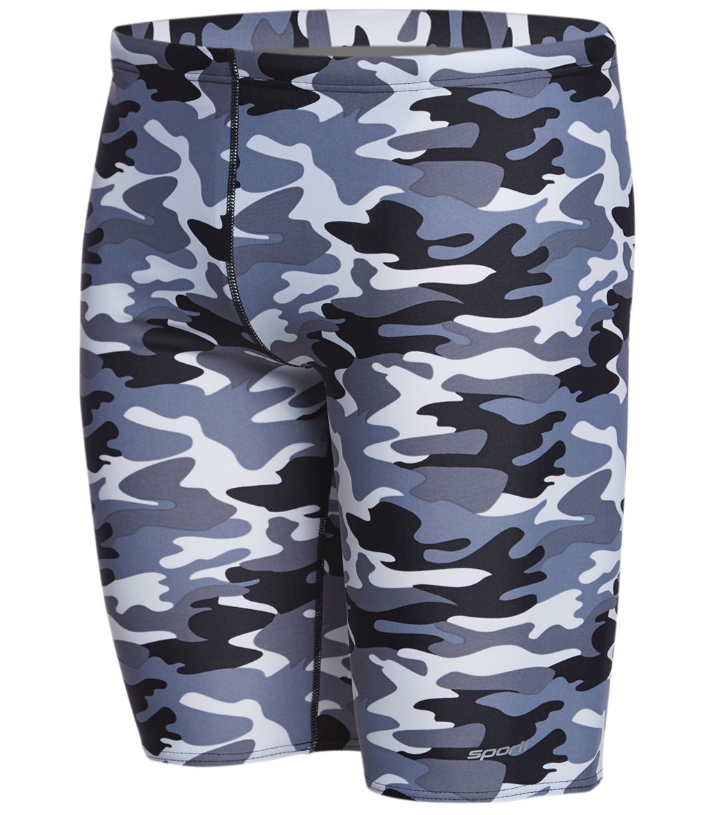 Sporti Camouflage Jammer Swimsuit (22-40) Black/Grey