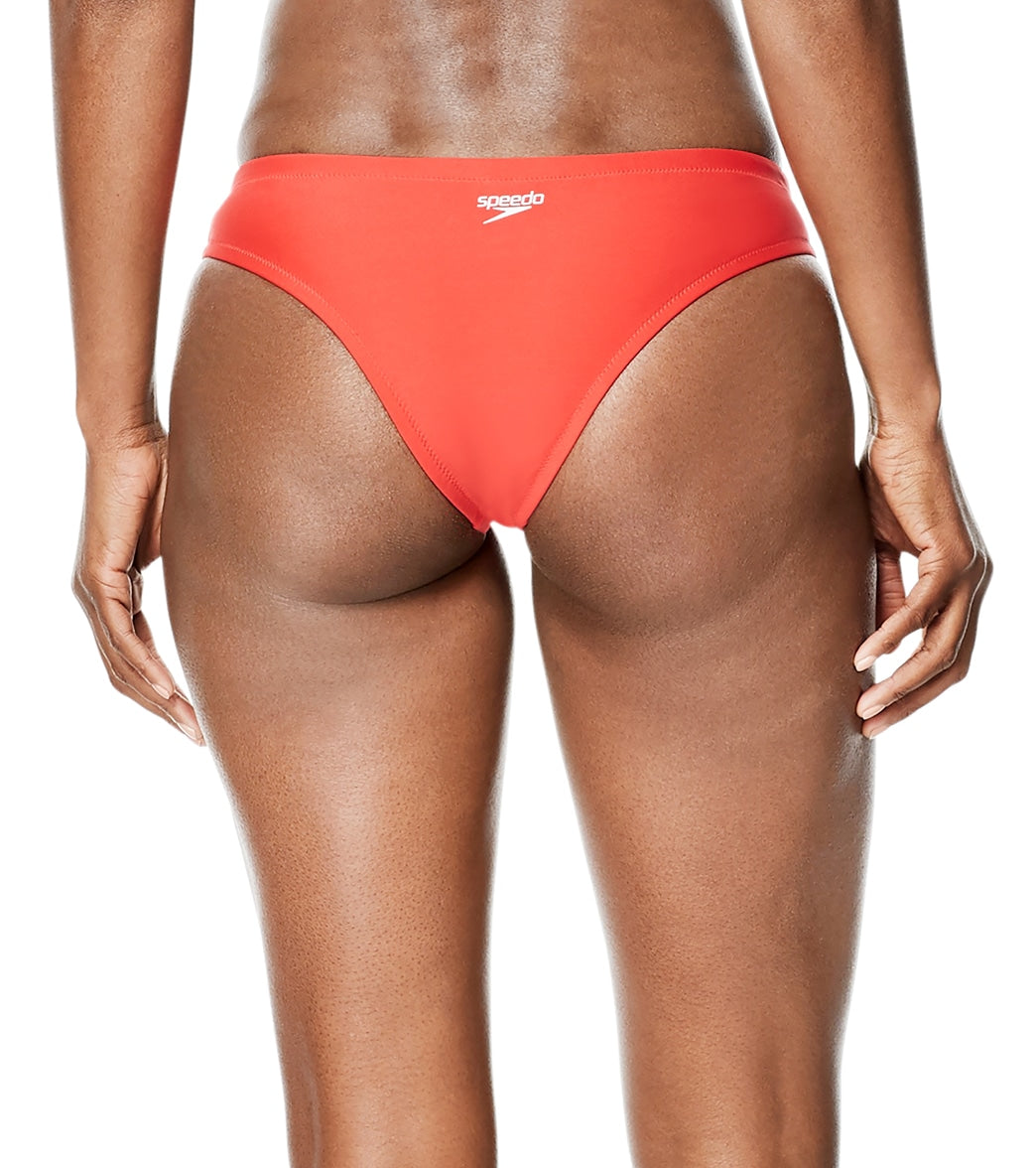 Speedo Pride Women's Solid Cheeky Hipster Bikini Bottom