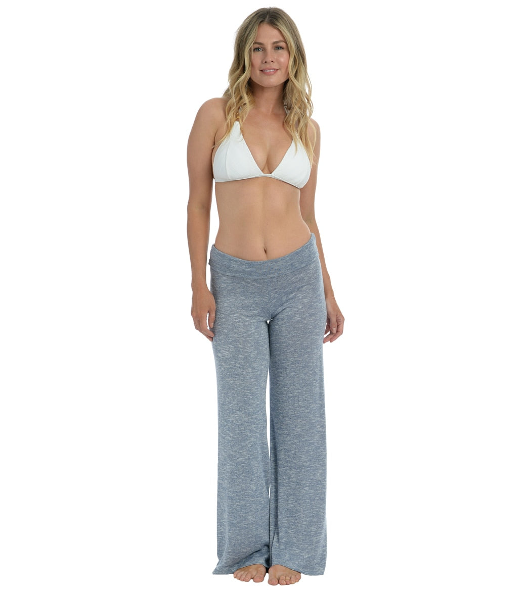 La Blanca Women's Beach Cozy Pallazo Pant Indigo