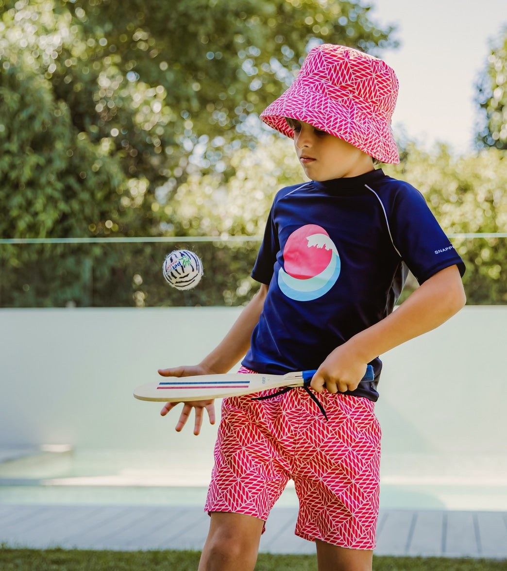 Snapper Rock Boys' Nautical Knots Red Volley Board Short (Toddler, Little Kid, Big Kid)