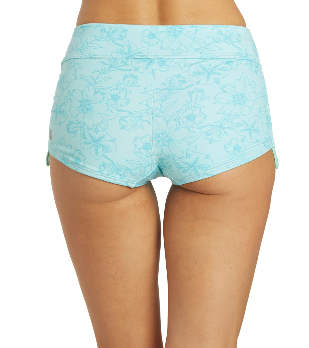 TYR Women's Boho Floral Della Boyshort Teal