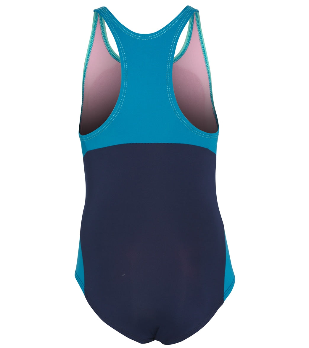 TYR Girls' Solid Splice Maxfit One Piece Swimsuit (Little Kid, Big Kid)