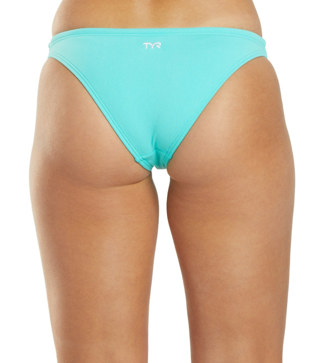 TYR Women's Solid Mini Bikini Bottom Seafoam