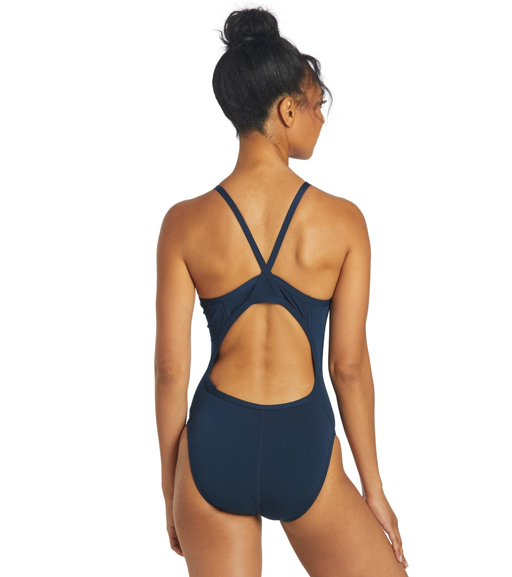 Sporti HydroLast Solid Thin Strap One Piece Swimsuit (22-44)