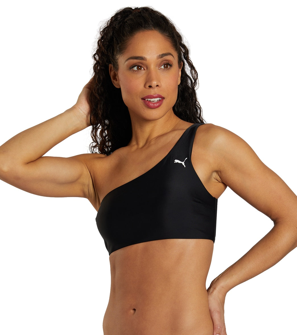 Puma Women's One Shoulder Bikini Top