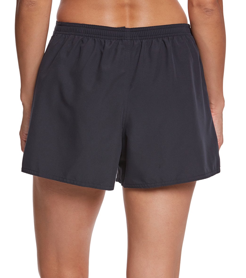 Maxine Solids Woven Board Shorts Black