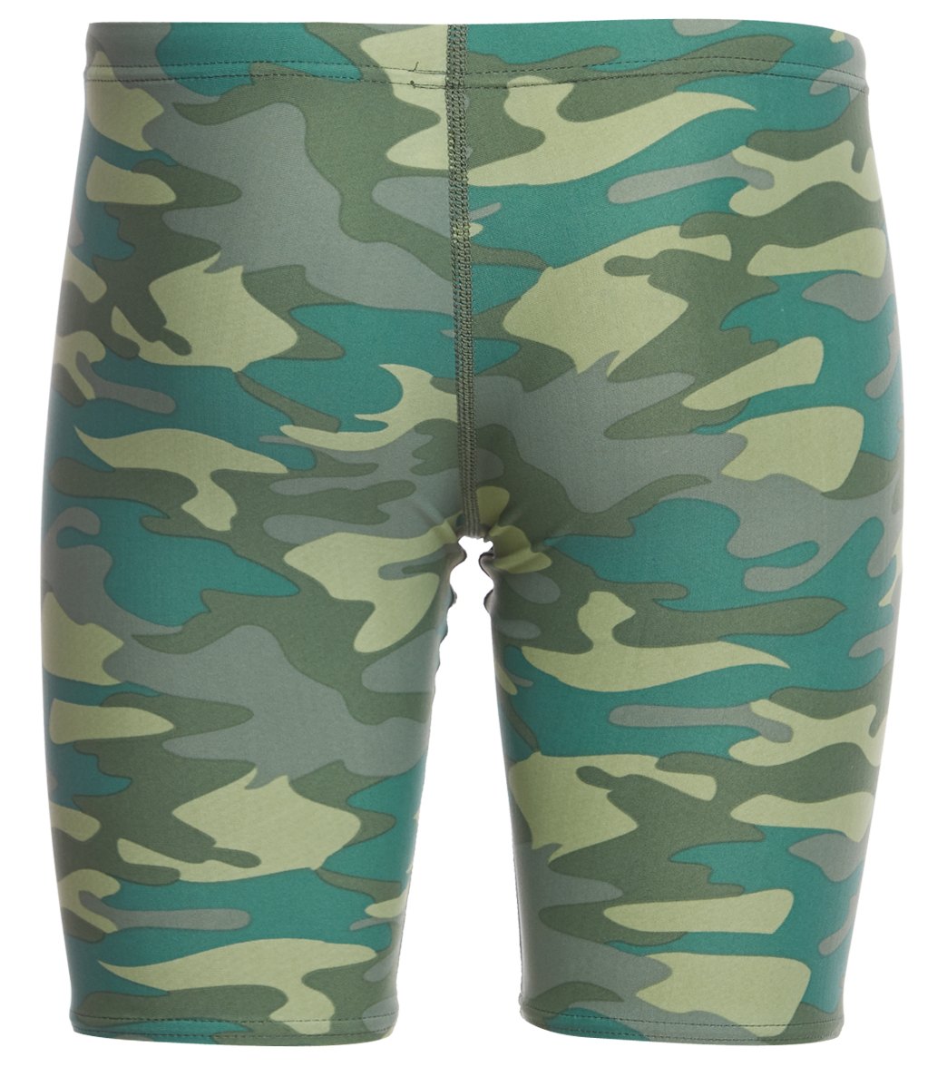 Sporti Camouflage Jammer Swimsuit Youth (22-28) Olive/Green