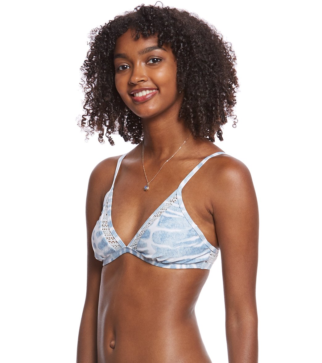 Somedays Lovin Moontide Triangle Bikini Top Multi