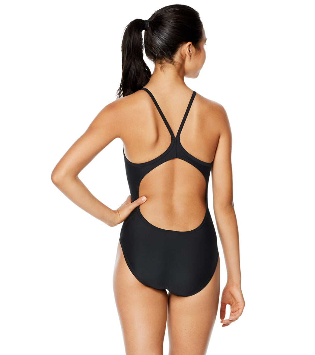 Speedo Women's Solid Flyer One Piece Swimsuit