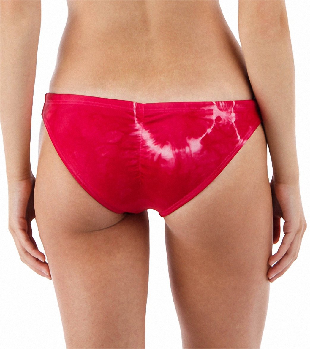 Lo Swim Original Training Bikini Swimsuit Bottom Pink Tie-Dye