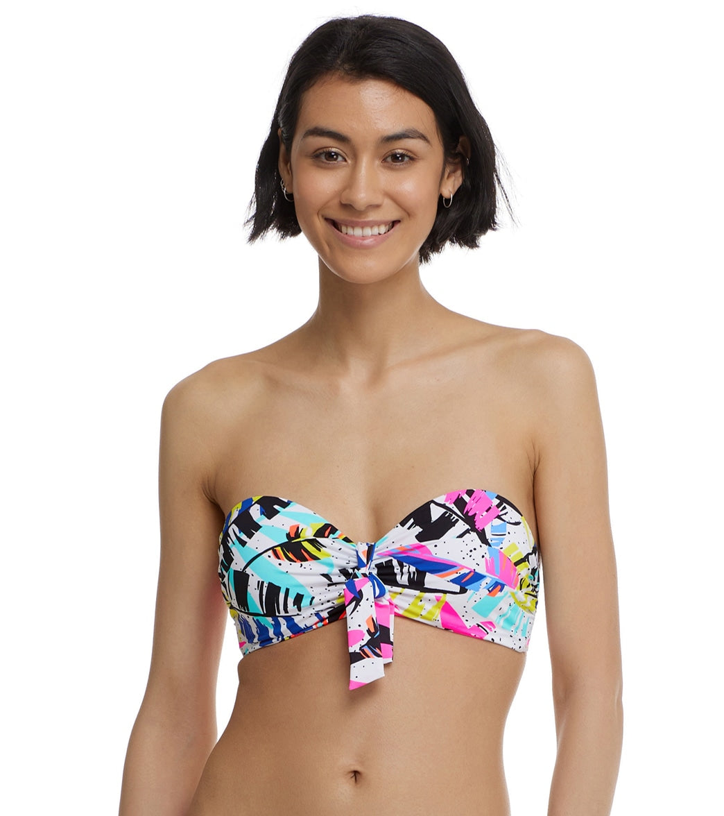 Body Glove Women's Groovy Marilyn Bandeau Bikini Top Multi